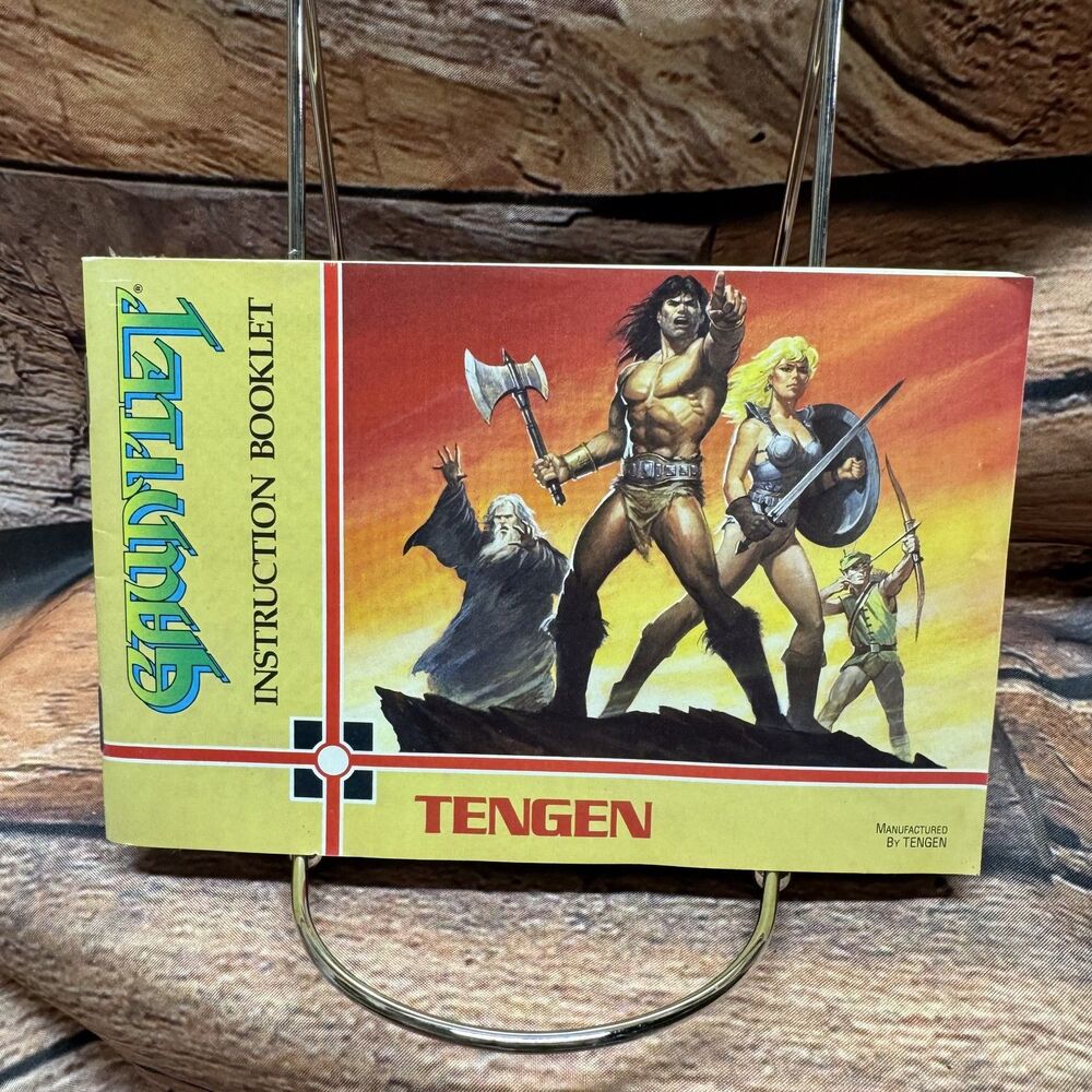 Gauntlet NES Instruction Manual Booklet Only Tengen Nintendo Original Authentic